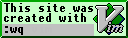 This site was created with Vim `:wq`
